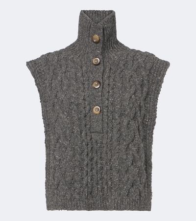 Isabel Marant Isabel Marant Cable knit wool-blend sweater vest