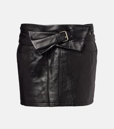 Isabel Marant Isabel Marant Clency belted leather miniskirt