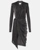 Isabel Marant Isabel Marant Cleora lamÃ© wrap dress - 1