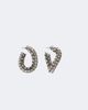 Isabel Marant Isabel Marant Crystal-embellished hoop earrings - 1