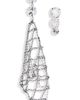 Isabel Marant Isabel Marant Crystal Mesh Asymmetric Drop Earrings - 1