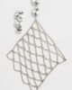 Isabel Marant Isabel Marant Crystal Mesh Asymmetric Drop Earrings Transparent/Silver One - 2