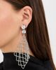 Isabel Marant Isabel Marant Crystal Mesh Asymmetric Drop Earrings Transparent/Silver One - 3