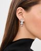 Isabel Marant Isabel Marant Crystal Mesh Asymmetric Drop Earrings Transparent/Silver One - 4