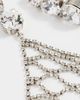 Isabel Marant Isabel Marant Crystal Mesh Asymmetric Drop Earrings Transparent/Silver One - 6