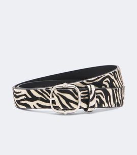 Isabel Marant Isabel Marant Depson zebra-print calf hair belt