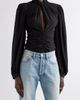 Isabel Marant Isabel Marant Depsona Twisted Mock Neck Silk Top - 1