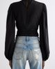 Isabel Marant Isabel Marant Depsona Twisted Mock Neck Silk Top - 3