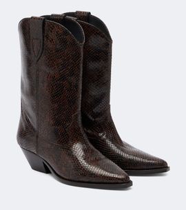 Isabel Marant Isabel Marant Duerto snake-effect leather cowboy boots