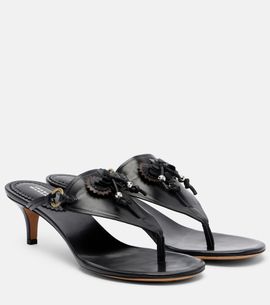 Isabel Marant Isabel Marant Ekyne embellished leather thong sandals