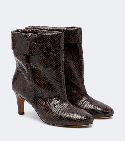 Isabel Marant Isabel Marant Eldra snake-effect leather ankle boots