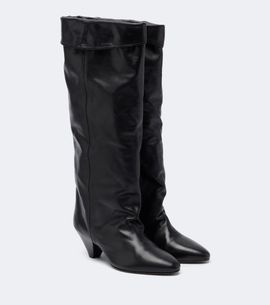 Isabel Marant Isabel Marant Elita draped leather knee-high boots