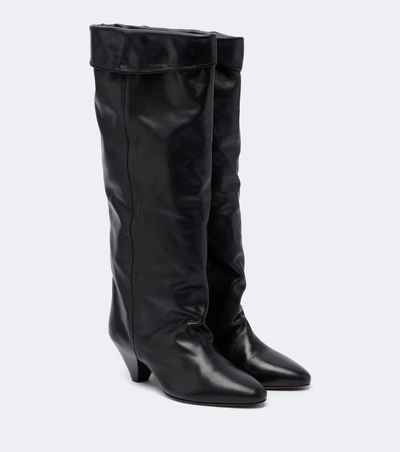 Isabel Marant Isabel Marant Elita draped leather knee-high boots