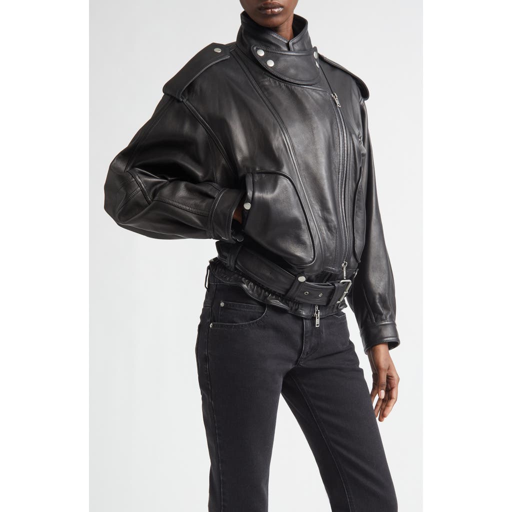 Isabel Marant Isabel Marant Farza Leather Motorcycle Jacket
