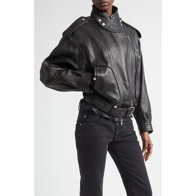 Isabel Marant Isabel Marant Farza Leather Motorcycle Jacket