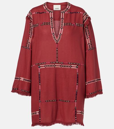 Isabel Marant Isabel Marant Freya embroidered silk tunic
