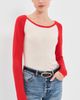 Isabel Marant Isabel Marant Grace Cashmere Top Ecru/Red - 2