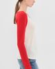 Isabel Marant Isabel Marant Grace Cashmere Top Ecru/Red - 4