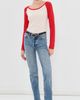 Isabel Marant Isabel Marant Grace Cashmere Top Ecru/Red - 5