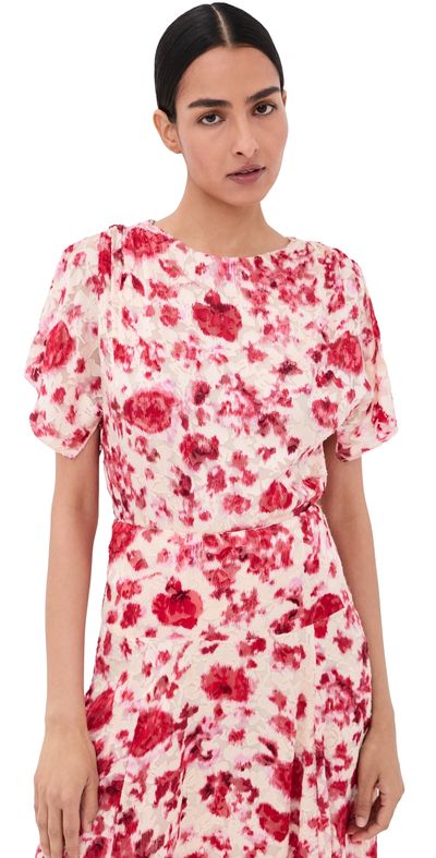 Isabel Marant Isabel Marant Hervane Top Ecru/Pink