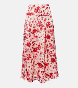 Isabel Marant Isabel Marant Hilza floral jacquard maxi skirt