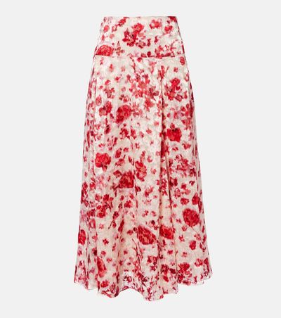 Isabel Marant Isabel Marant Hilza floral jacquard maxi skirt