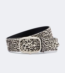 Isabel Marant Isabel Marant Holis leopard-print calf hair belt