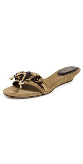 Isabel Marant Isabel Marant Iela Wedge Mule Sandals Taupe