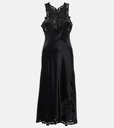 Isabel Marant - Jadel embroidered silk-blend midi dress