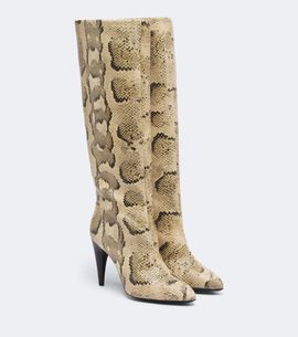 Isabel Marant Isabel Marant Jany snake-effect leather knee-high boots