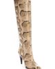 Isabel Marant Isabel Marant Jany Snake Embossed Knee High Boot - 1
