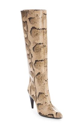 Isabel Marant Isabel Marant Jany Snake Embossed Knee High Boot