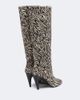 Isabel Marant Isabel Marant Jany zebra-print calf-hair knee-high boots - 4