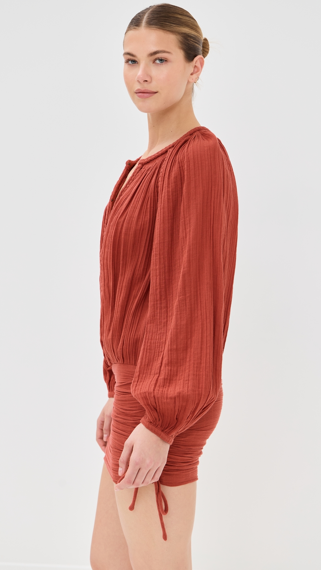 open lace back dress HYMIRA DRESS Woman orange