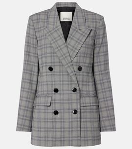 Isabel Marant Isabel Marant Jevima Prince of Wales check wool-blend jacket