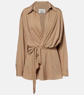 Isabel Marant Isabel Marant Keren gathered wrap top