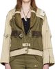 Isabel Marant Isabel Marant Khaki & Beige Julissa Bomber Jacket - 1