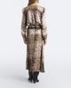 Isabel Marant Isabel Marant Laren snake-print silk satin midi skirt - 6