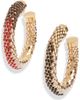 Isabel Marant Isabel Marant Large Beaded Mesh Hoop Earrings - 1