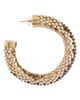 Isabel Marant Isabel Marant Large Beaded Mesh Hoop Earrings - 3
