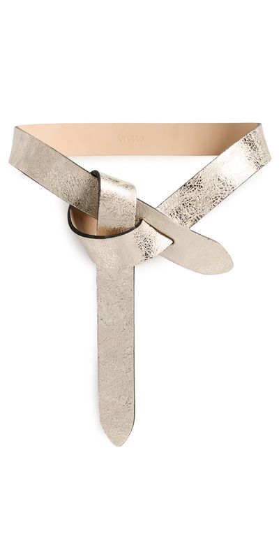Isabel Marant Isabel Marant Lecce Leather Belt Light Gold
