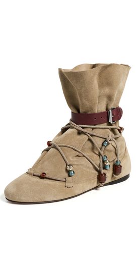 Isabel Marant Isabel Marant Letiz Draped Boots Taupe
