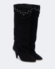 Isabel Marant Isabel Marant Lezra embellished suede knee-high boots - 1