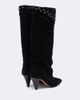 Isabel Marant Isabel Marant Lezra embellished suede knee-high boots - 3