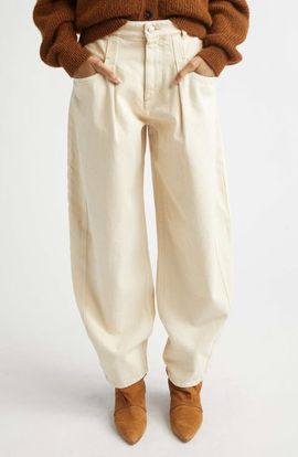 Isabel Marant Isabel Marant Lisha Pleated Barrel Leg Jeans