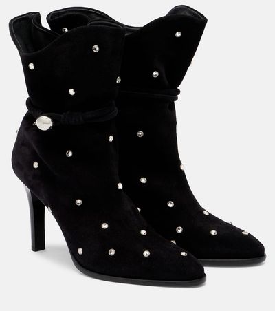 Isabel Marant Isabel Marant Lolya 90 embellished suede ankle boots