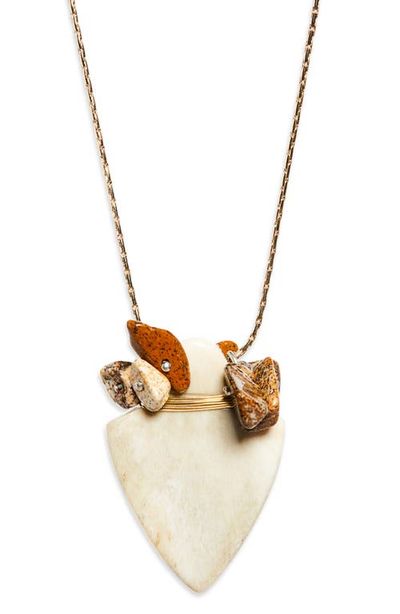 Isabel Marant Isabel Marant Long Bone Pendant Necklace
