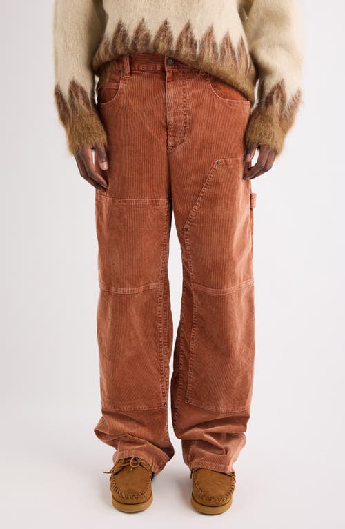 Isabel Marant Isabel Marant Lorson Wide Leg Stretch Cotton Corduroy Pants