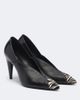 Isabel Marant Isabel Marant Luza calf hair-trimmed snake-effect leather pumps - 1