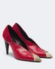 Isabel Marant Isabel Marant Luza suede-trimmed snake-effect leather pumps - 1